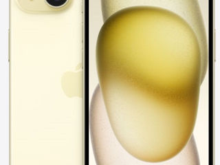 Apple iPhone 15 (Yellow) Nou cu garanție! foto 3