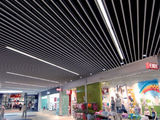 Экранный алюминиевый подвесной потолок, tavane suspendate lamelare liniare foto 9