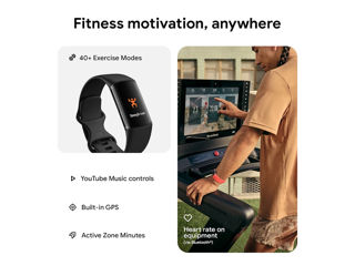 Новый  Fitbit Charge 6, GPS + glonass, Bluetooth, NFC, Черный фото 4
