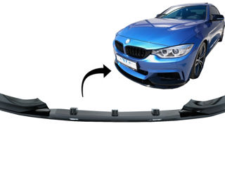 Prelungire Bara Fata guba buza BMW Seria 4 F32 F33 F36 (2013-03.2019) M Design Negru Lucios