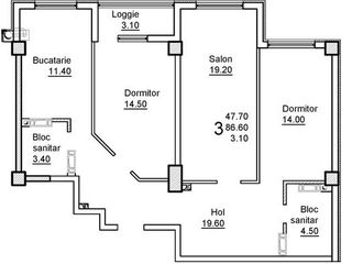 Apartament în centru 3 odăi | 49.900€ foto 6