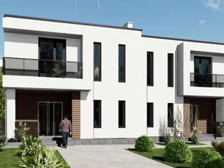 Casă de locuit individuală cu 2 nivel  / P+E / stil modern / 221.2m2 / proiecte/ arhitect / 3D