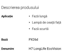 Set becuri Philips  H7 Extra lifetime foto 4