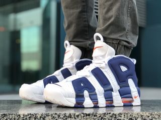 Nike Air More Uptempo White & Blue foto 1