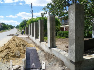 Garduri din beton, garduri la comanda, заборы на заказ, фундамент, монтаж забора, чистая кладка, foto 8