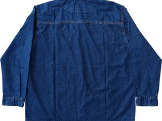 Джинсовая рубашка мужская большой размер. foto 2