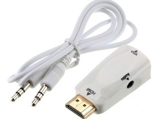 Адаптер HDMI-VGA (новые, гарантия) - Доставка бесплатно! foto 1