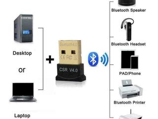 Bluetooth CSR 4.0 Adapter Dongle USB foto 3