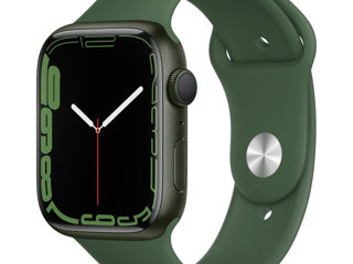 Apple Watch Series 7 Gps, 41Mm Green Aluminium Case With Clover Sport Band, Mkn03 foto 2