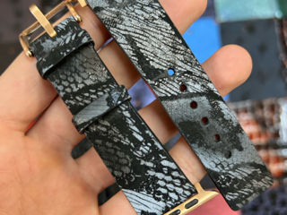 Curelușa Apple Watch piele naturală HAND MADE ( Design Exotic ) foto 14