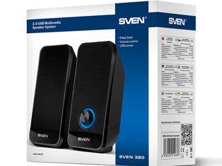 Speakers Sven "320" Black, 6W, Power: Usb / Dc 5V