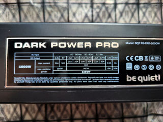 1000W be quiet! Dark Power Pro / Semi Modular / 80Plus Silver