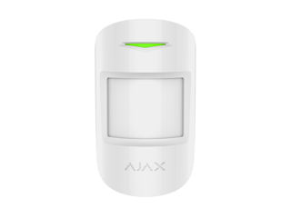 Ajax Wireless Security Motion Detector "Motionprotect Plus", White, Microwave Sensor