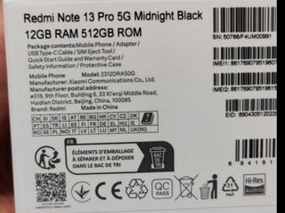 Redmi Note 13 Pro 5G 12/512Gb. новый foto 2