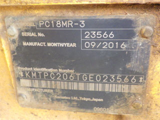 Excavator Komatsu PC18MR-3 / Экскаватор Komatsu PC18MR-3 foto 14