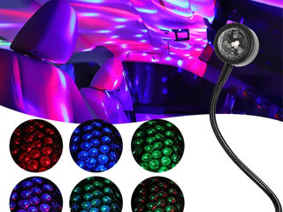 USB диско-сфера, волшебный стробоскоп, разноцветное освещение для автомобиля, декор для комнаты.
