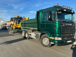 Se vînd 3 unități. Basculanta Scania R500, anul- 2012, Buldoexcavator JCB 3CX 2004, remorcă ( tral)