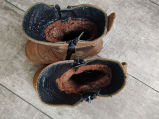 Ботинки 22 размер, натуральная кожа и цигейка foto 4
