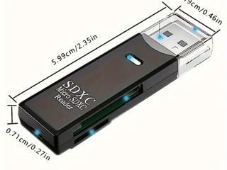 Кард-ридер USB 3.0 с двумя слотами для SD/SDHC/SDXC foto 2