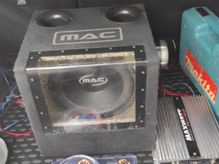 Сабвуфер Mac Audio +усилитель 4- канальный+провода 1200 ватт foto 5