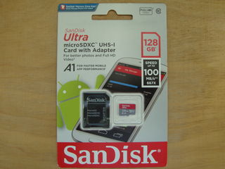 Micro SDXC HP A1, 64 GB, original, 100 mb/s, U3, NOU, sigilat. Pret: 64 Gb-13 euro. foto 6