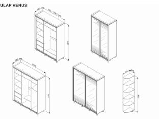 Dulap-Cupe Ambianta Venus 2.0 m wh фото 2