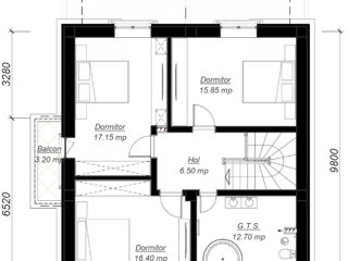 Casă de locuit individuală cu 2 niveluri / stil negociabil /  P+M / 142.7m2 / construcții / 3D foto 8