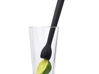 Muddler Pisator Pentru Cocktailuri 22 cm Negru Plastic Livrare foto 1