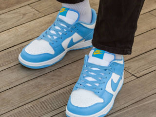 Nike SB Dunk White/Blue Unisex foto 6