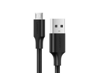 Cablu Date si Incarcare USB-2.0 A la Micro, Ugreen, Negru, 1 m