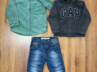 Батник, джинсы, лыжные штаны, поло, рубашка, Zara HM Brums GAP foto 4