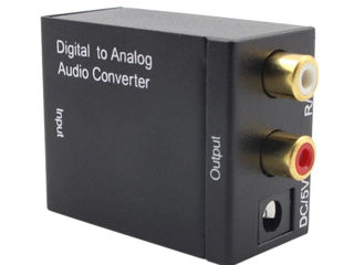SPDIF receiver конвектор с Цифровой в аналоговый Toslink