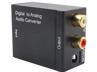 SPDIF receiver конвектор с Цифровой в аналоговый Toslink foto 1