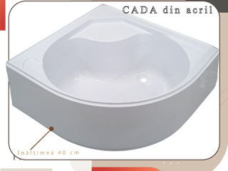 Cădița pentru duș din acril 14 cm - 30 cm - 40 cm/ ванночка акриловая - поддон для душа foto 3