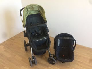 Carucior 3 in 1 + car seat, stare buna. Botanica foto 1