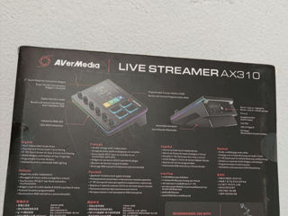AverMedia Live Streamer AX310 - Creator Control Center, 6 Track Audio Mixer with IPS Touch Panel foto 4