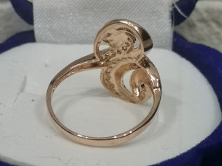 Женское золотое кольцо 585 пробы.Inel din aur 585 foto 7