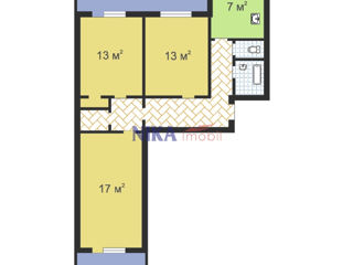 Apartament cu 3 camere, 80 m², Botanica, Chișinău foto 17