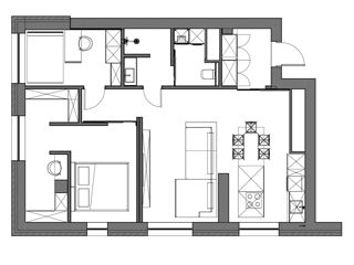 Apartament cu 2 camere, 74 m², Râșcani, Chișinău foto 4