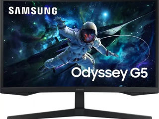 Monitor gaming curbat Samsung S27CG552EU, 27", QHD, VA, 165Hz, 1ms, HDMI, DP, Clasa F