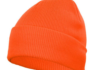 Caciula de iarna CZD - portocalie / Czdz - оранжевая вязанная шапка