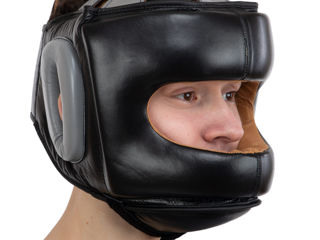 Шлем боксерский с бампером кожаный Fistrage foto 6