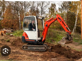 Servicii excavator săpături niveluri închirieri miniexavator  foto 1