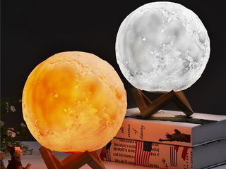 Светильник-ночник «Луна» 3D Moon RGB Lamp! foto 1