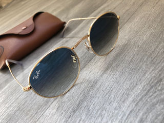 Ray Ban Round Metal RB 3447 Polished Gold Original