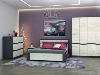 Dormitor yasen geneva grafit + saltea salt confort clasic 160x200 foto 0