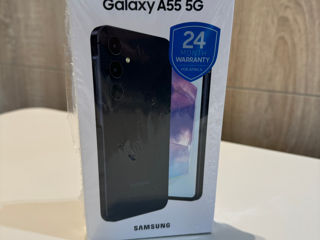 Samsung Galaxy A55 256Gb DualSim - 370 €. (Черный). Garantie 2 ani. Гарантия 2 Года.