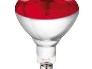 Bec / lampa infrarosu / incalzitor Philips 150 W; Uнфракрасные лампы накаливания 150w. foto 1