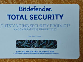 Bitdefender Total Security 5Dvc 1year + VPN (200mb/day) - 400 MDL