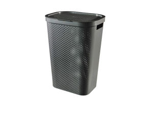 Cos pentru rufe Curver Infinity Recycled 60L Antracit (245662)